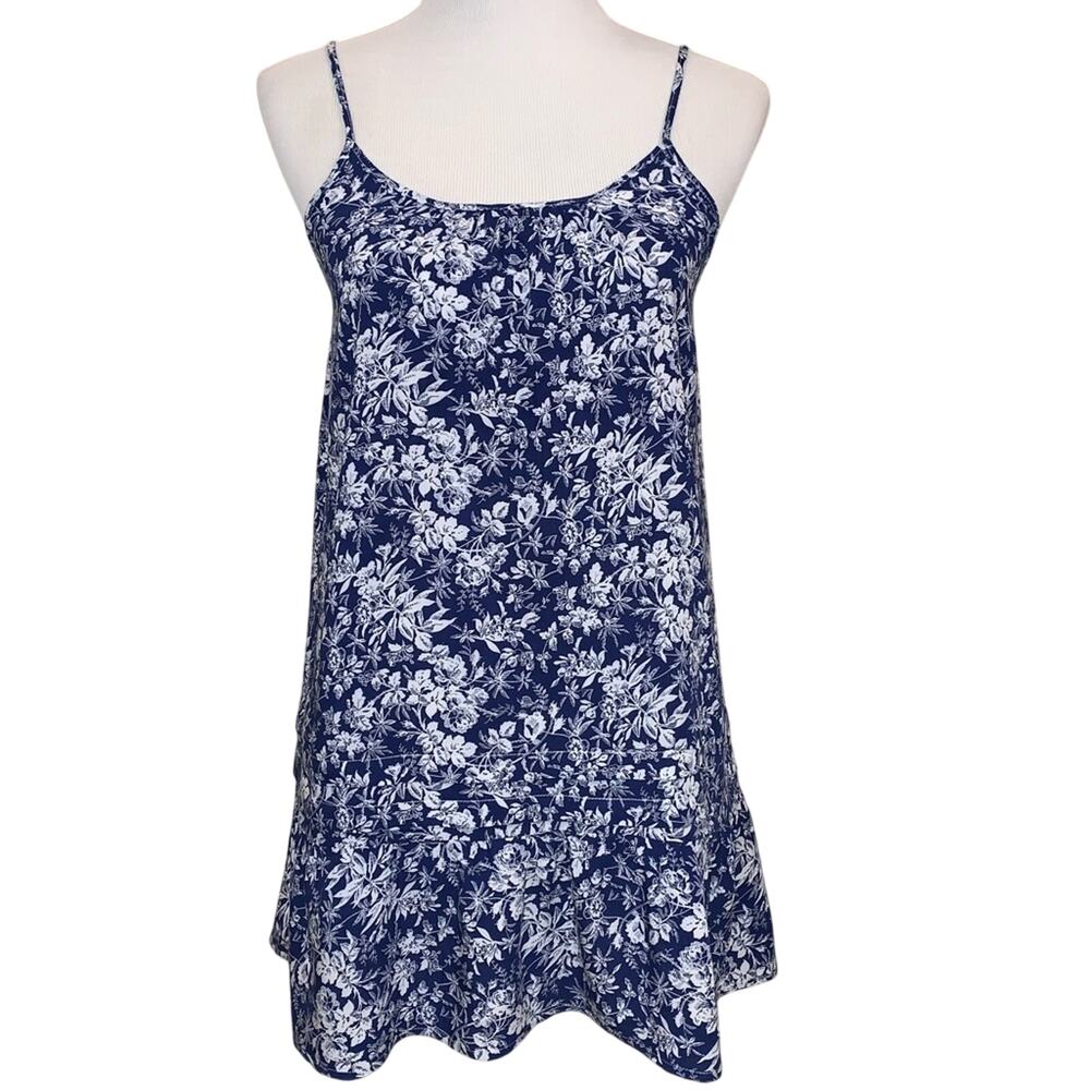 En Creme Antique Floral Print Tunic Length Sz Small